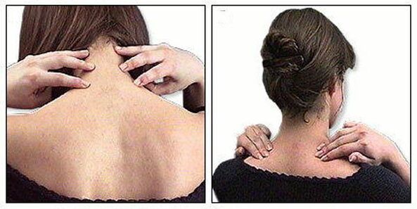 Masaje sobrevónico para la osteocondrosis del cuello